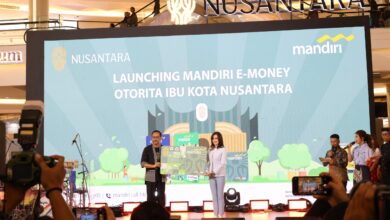 Otorita Ibu Kota Negara (IKN) dan Bank Mandiri luncurkan e-money Nusantara dalam kegiatan Nusantara Fair 2024 (26/01/2024).
